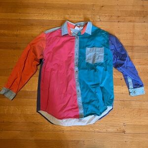 OVO Multicolor Denim Collar Shirt
